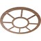 Ekena Millwork Grace Wood Fretwork Pierced Ceiling Medallion, Walnut, 26"OD x 9 1/2"ID x 3/8"T CMWP26X0375GRWA - alternate 3